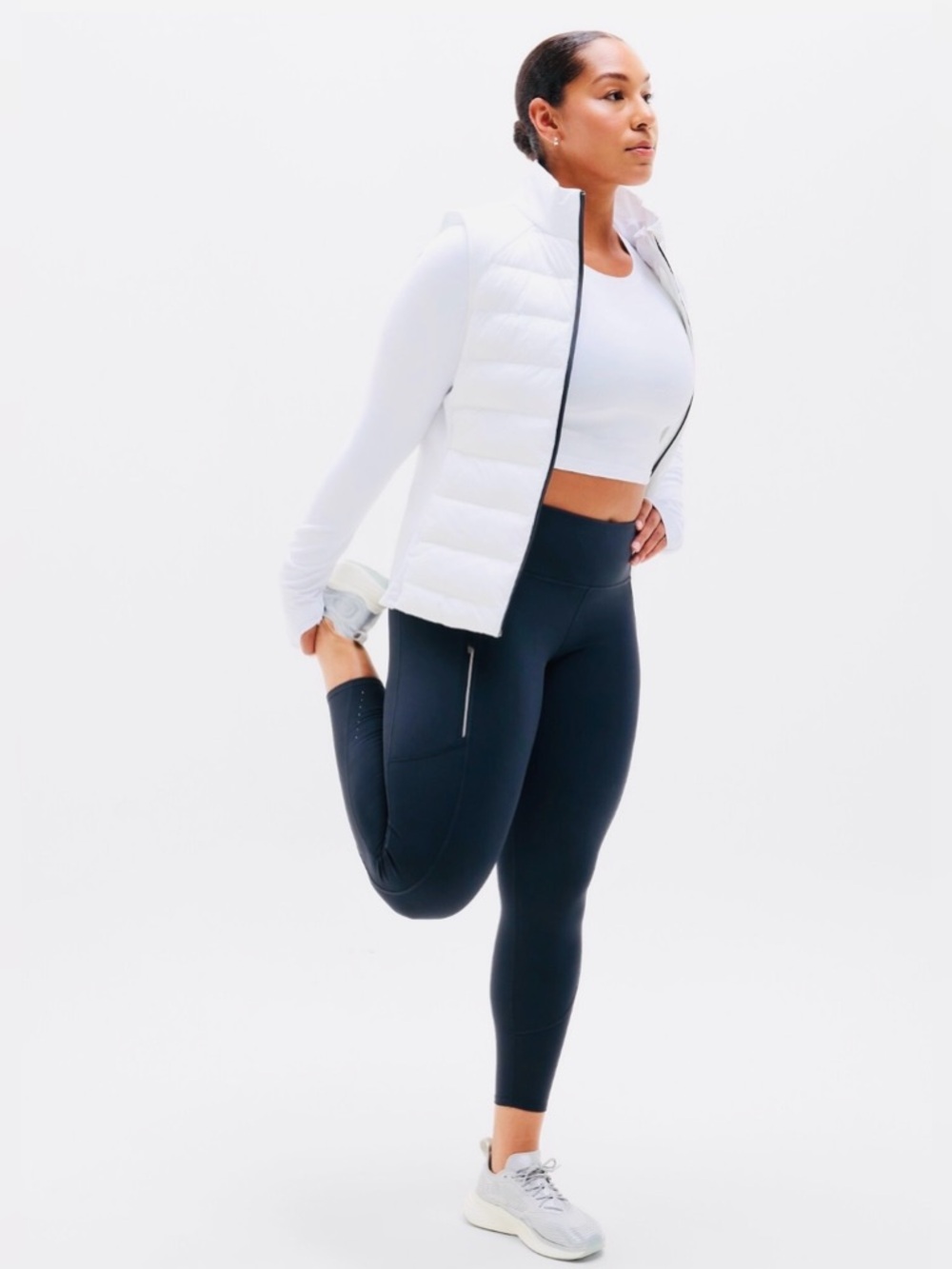 NWT Athleta 1X navy Rainier Cargo Tight